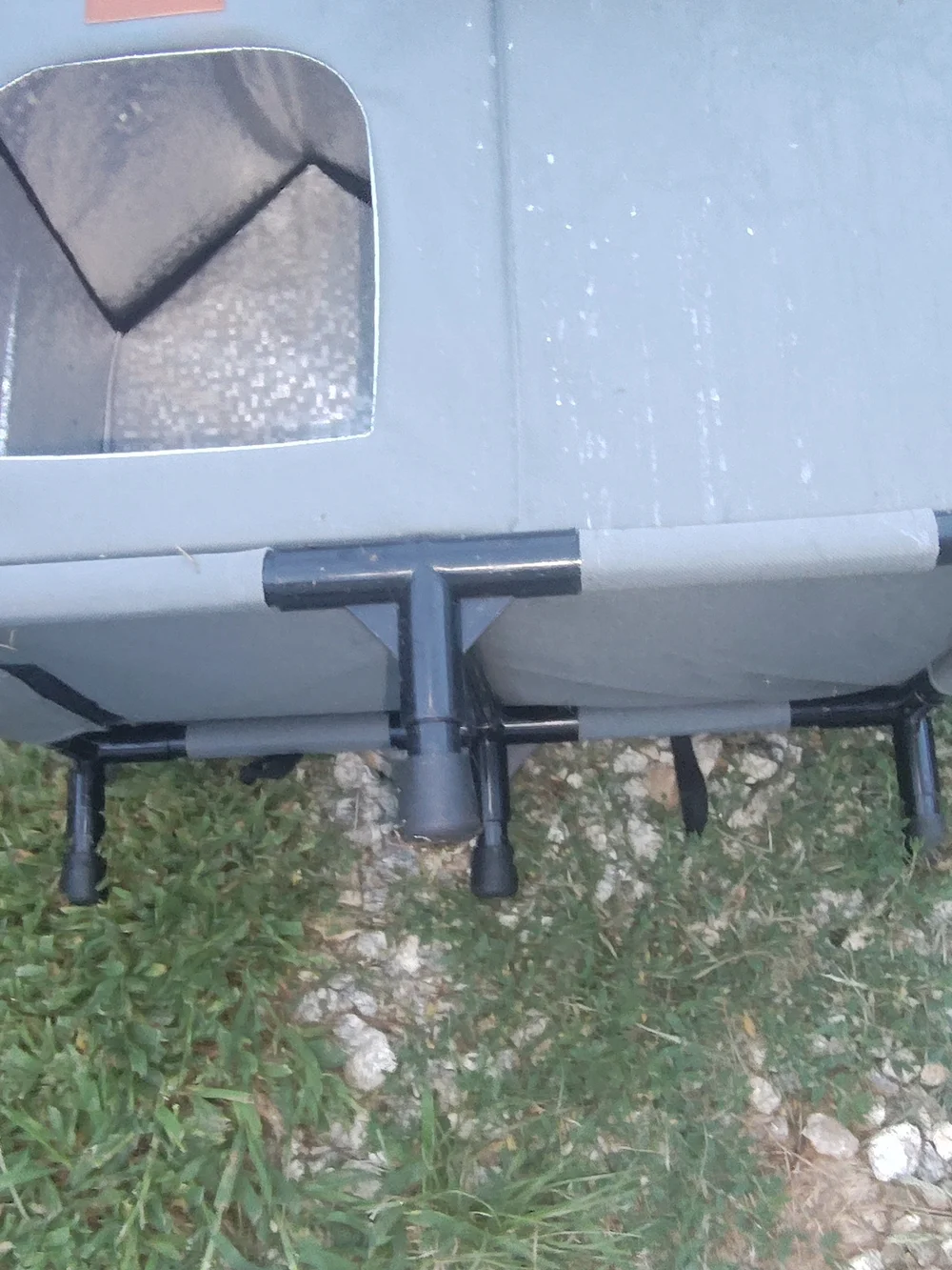Gray Small Pet House Elevated Indoor/Outdoor Bed